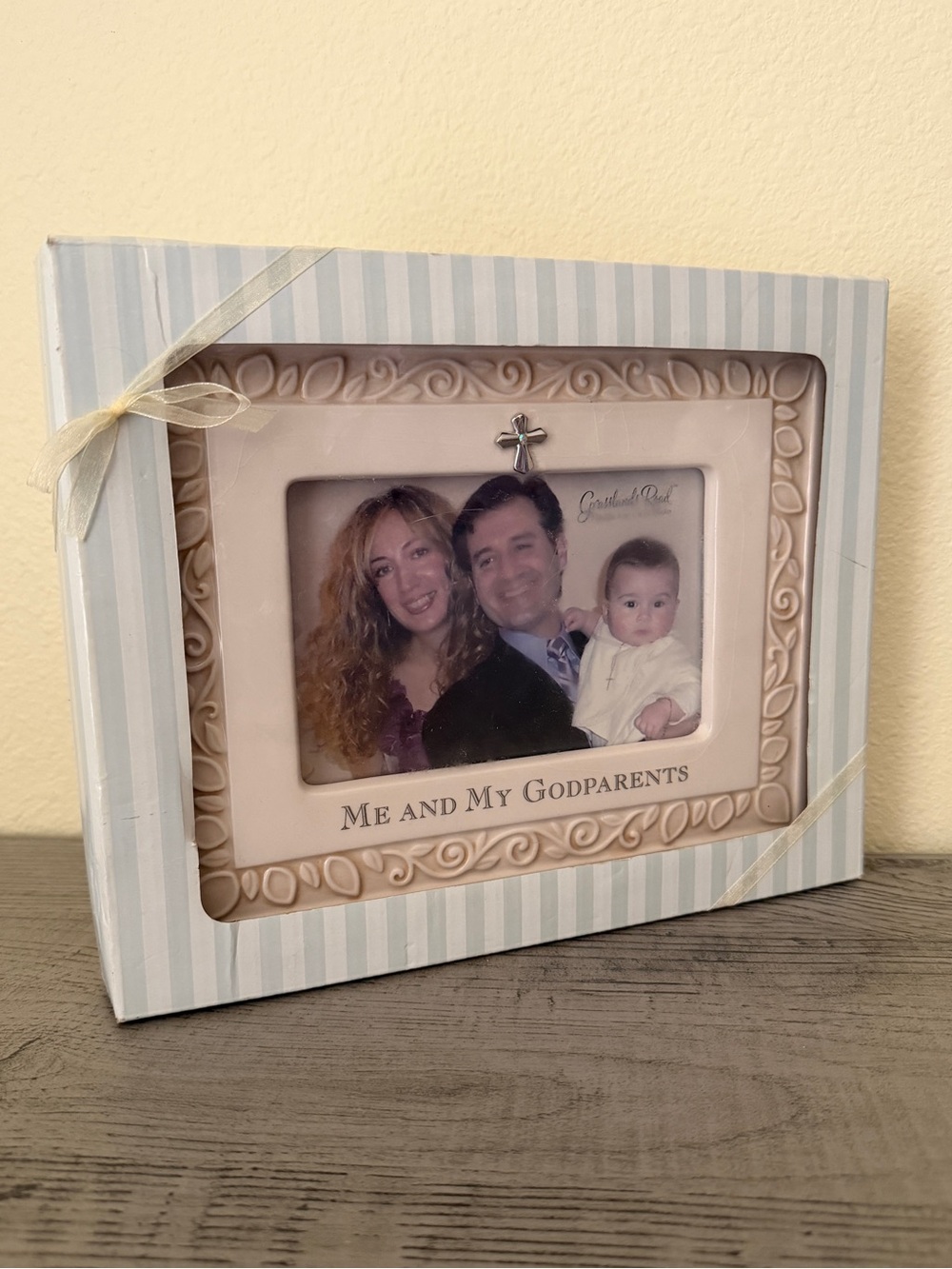11” x 8.5” Vintage Picture Frame for Godparents